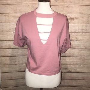 NWT Large Wild Fable crop top pink blush